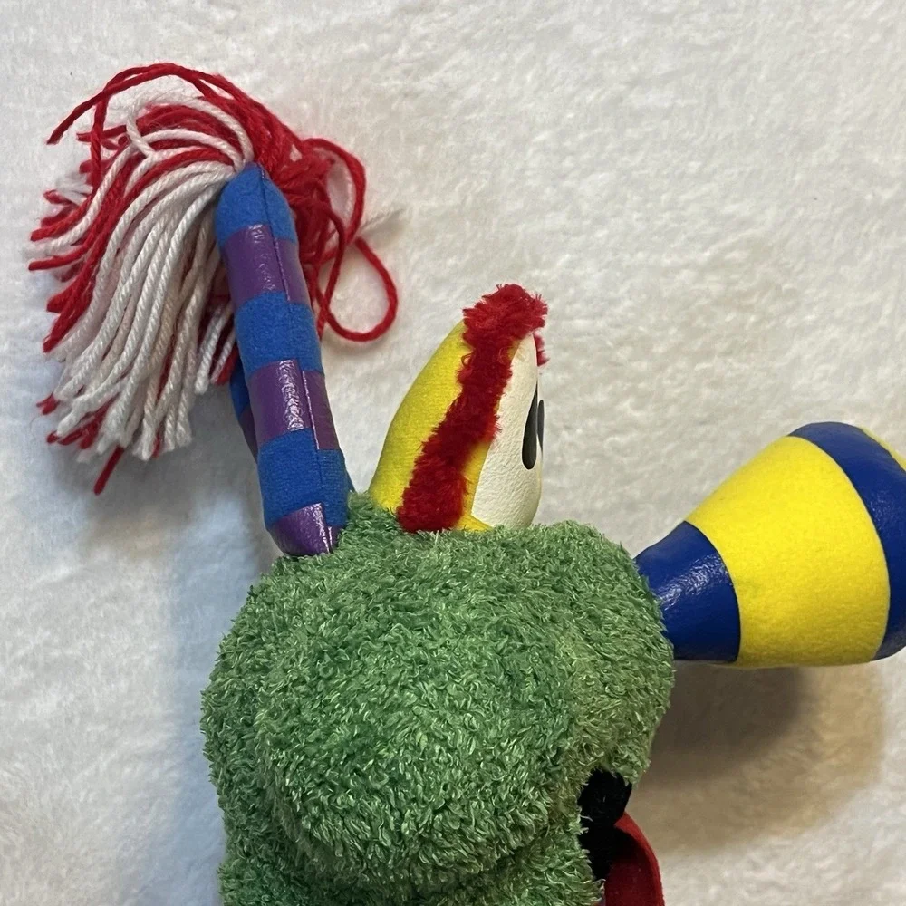 Vintage Jammy Jamfest Cheer & Dance Plush Green Stuffed Monster Mascot Toy 24